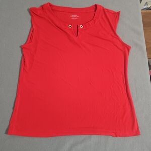 Vince Camuto Red Tank Top with Grommet Detail